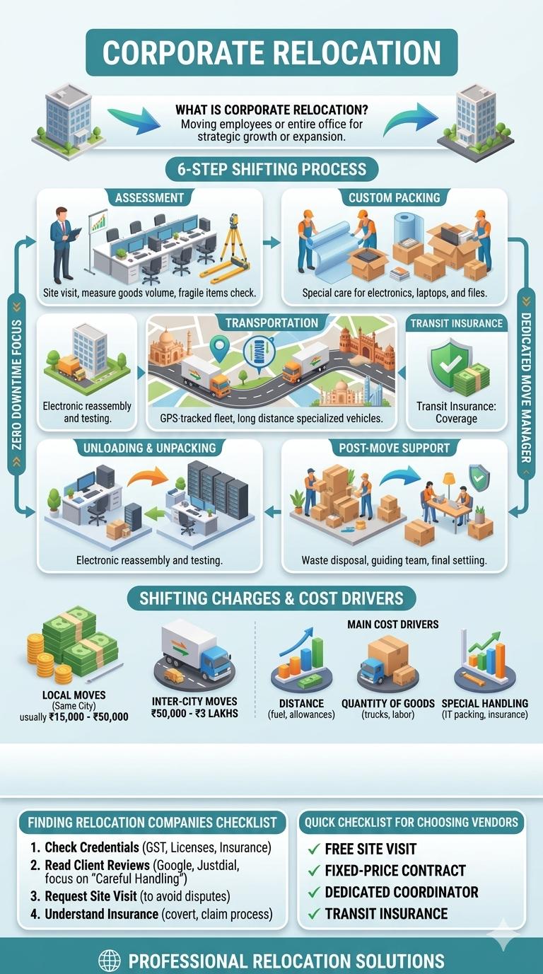 Corporate Relocation Services India: Cost, Process Guide